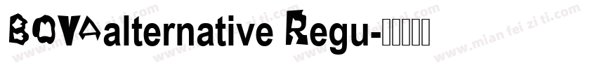 BOYAalternative Regu字体转换